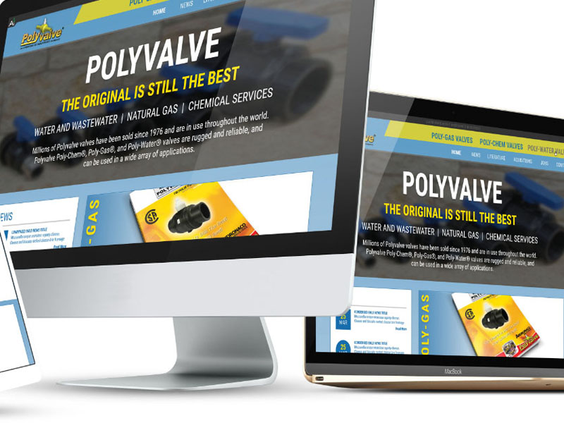 PolyValve Rebrand Mockup